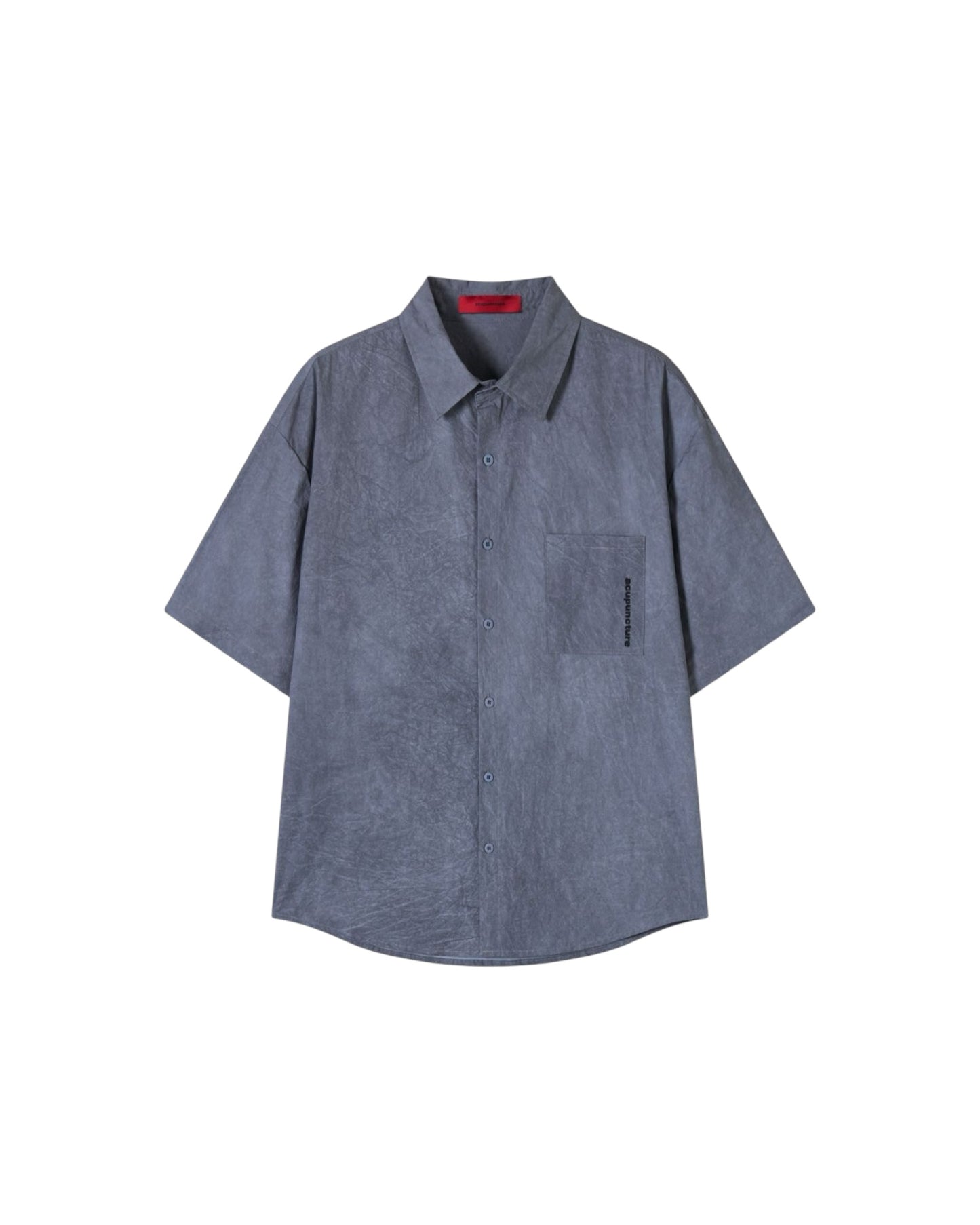 Acu Puncture boxy Shirt Dark Grey