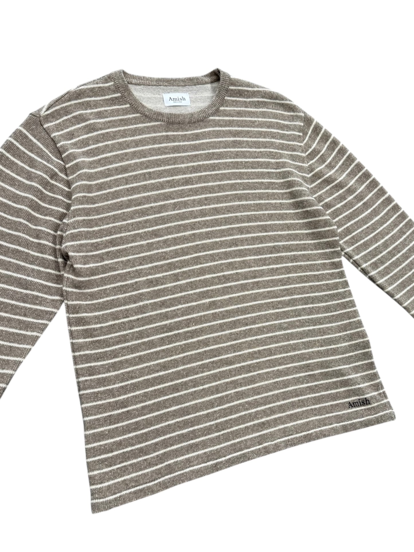 Amish Supplies Maglione Girocollo Stripe Micrologo