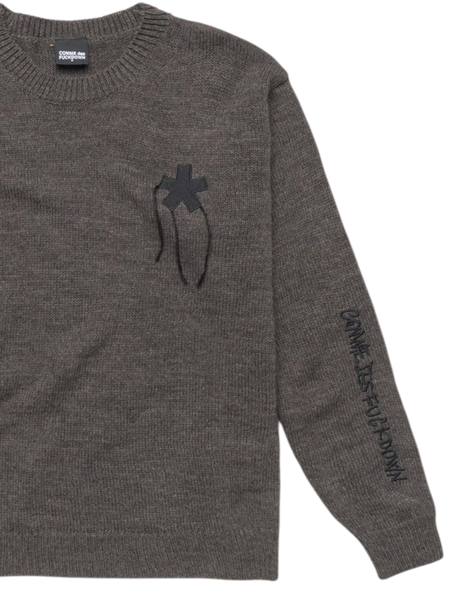 Comme des Fuckdown Maglione Con Logo Ricamato