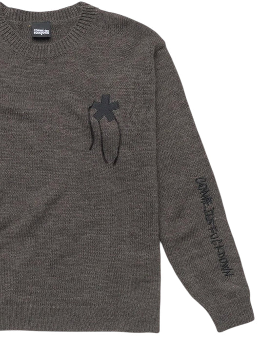 Comme des Fuckdown Maglione Con Logo Ricamato