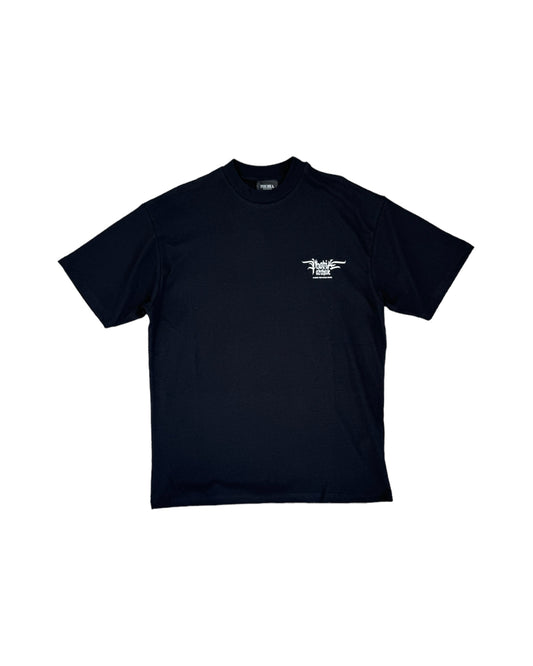 Phobia T-shirt Nera Grafica Cobra