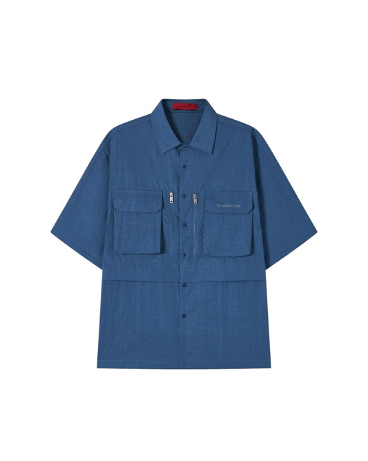 Acu Puncture Nylon boxy Shirt