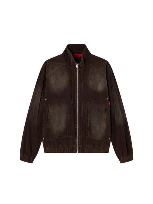 Acu Puncture Corduroy Jacket Coffe Quartz