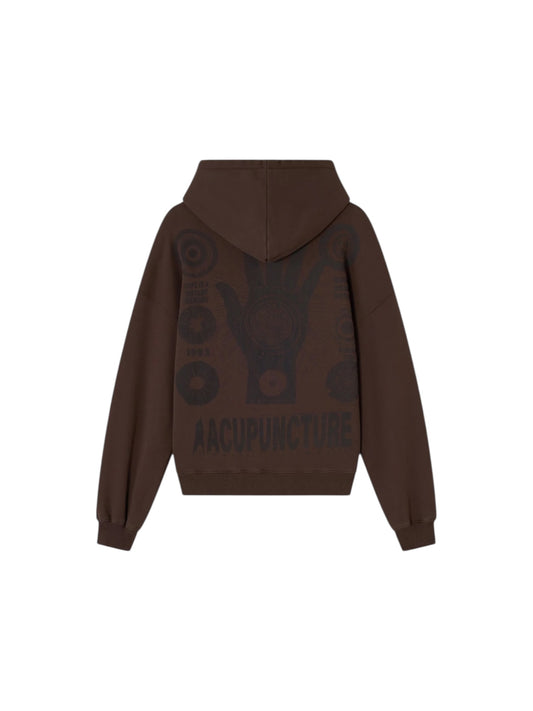 Acu Puncture Hope Hoodie Coffe quartz